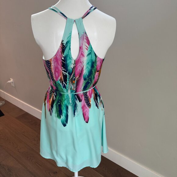 Pink Owl Mini Tribal Dress - Picture 2 of 4